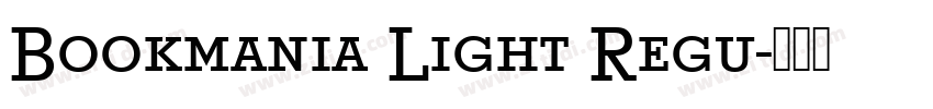 Bookmania Light Regu字体转换
